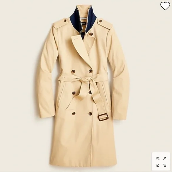 J. Crew Beige Trench Coat - Picture 3 of 6
